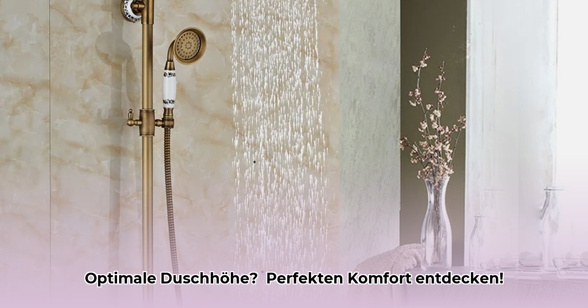 hoogte-douchekraan